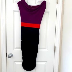 Color blocking dress